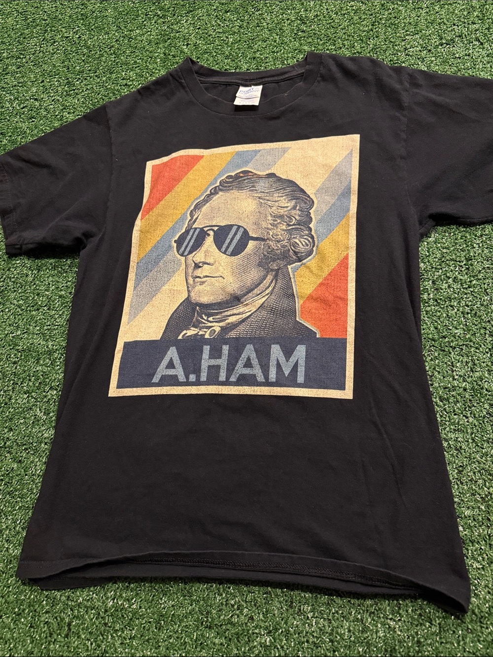 A.HAM Graphic Black Short-Sleeve Tee